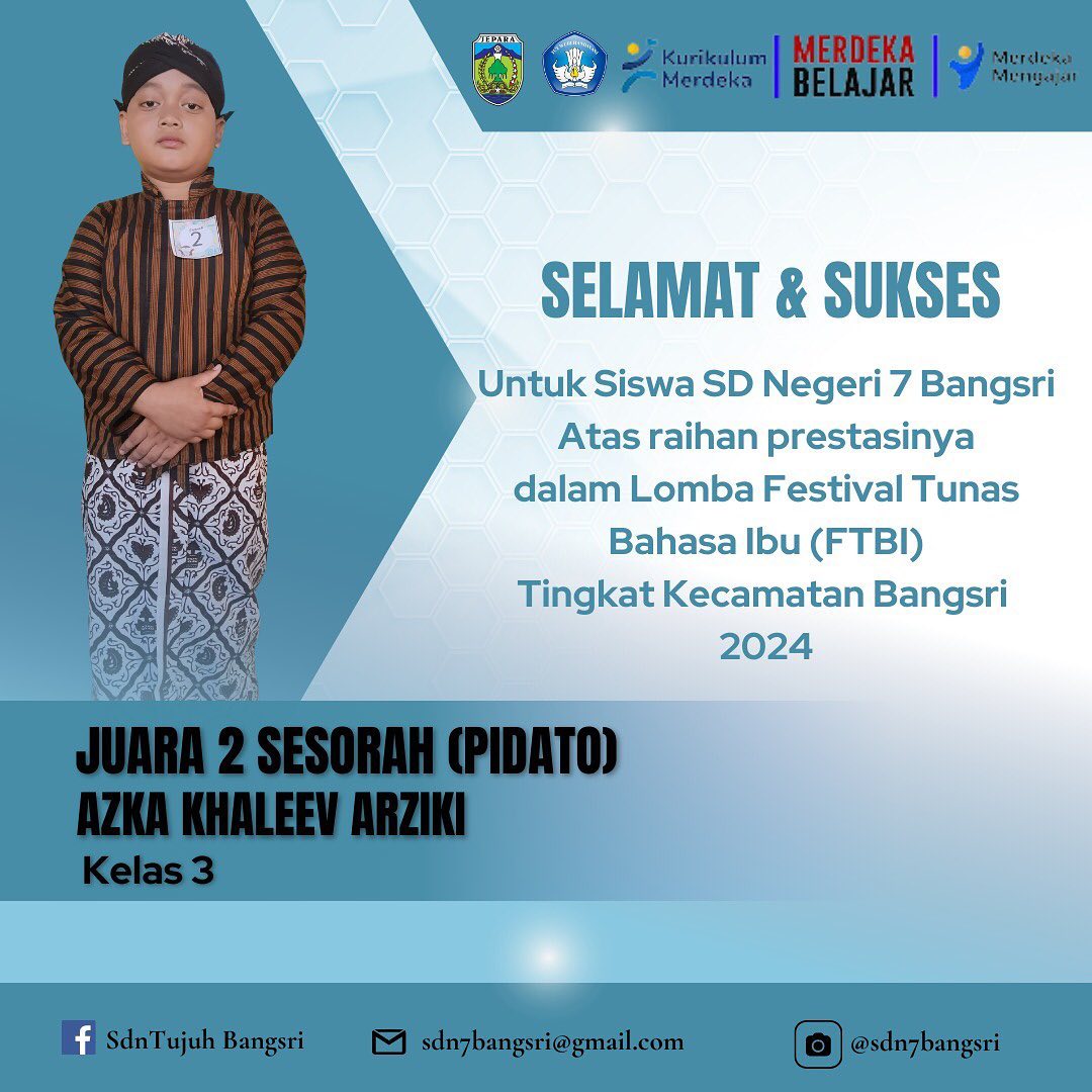 JUARA 2 SESORAH (PIDATO) AZKA KHALEEV ARZIKI
